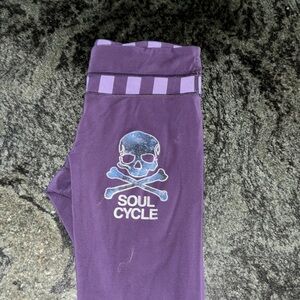 Lululemon SoulCycle Purple skull Leggings lululemon capri length